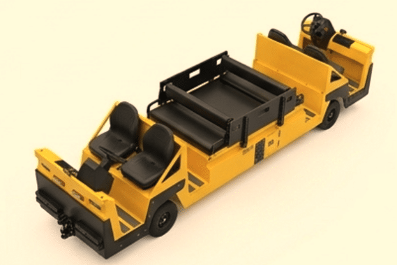 Four Custom Electric Vehicles Supplied for Major Tunnel Project 2 Tunnel Top On Vehicle ePowerTrucks Motrec
