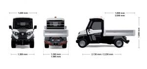 Alke ATX 330 E Electric Utility Vehicle dimensions