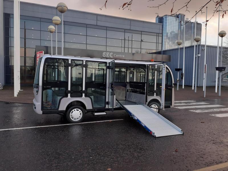Electric Passenger Bus With Ramp