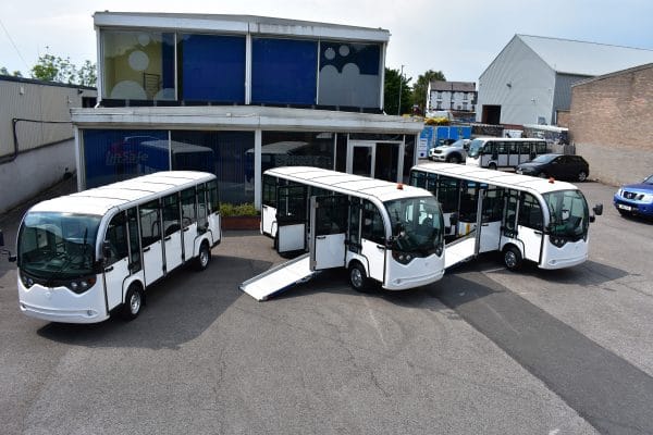 Three EP 14 Electric Buses